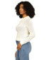 ფოტო #3 პროდუქტის Women's Crewneck Mesh Sweater