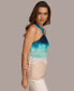 ფოტო #3 პროდუქტის Donna Karan Women's Printed Halter Top