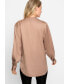 Women's Satin Effect Tunic Shirt