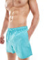 ASOS DESIGN swim short in short length in turquoise Голубой, M - W34 - фото #1