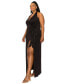 ფოტო #2 პროდუქტის Plus Size Gisele Halter Neck Dress