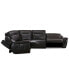 Фото #7 товара Lenardo 5-Pc. Leather Sectional with 2 Power Motion Recliners, Created for Macy's