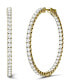 ფოტო #1 პროდუქტის Moissanite Hoop Earrings (5/8 ct. t.w. Diamond Equivalent) in 14k Gold or White Gold