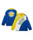 ფოტო #1 პროდუქტის Men's White Distressed Golden State Warriors Hardwood Classics Arched Retro Lined Full-Zip Windbreaker Jacket