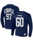 Фото #1 товара Men's NFL X Staple Navy Dallas Cowboys Core Long Sleeve Jersey Style T-shirt