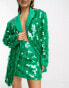 Фото #1 товара ASOS EDITION sequin mini skirt in green