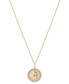 Audrey by Aurate diamond Pisces Disc 18" Pendant Necklace (1/10 ct. t.w.) in Gold Vermeil, Created for Macy's