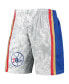 Men's White Philadelphia 76ers Hardwood Classics Lunar New Year Swingman Shorts Белый, Large - фото #4