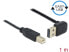 Delock 85558 - 1 m - USB A - USB B - USB 2.0 - 480 Mbit/s - Black