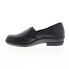 David Tate Stretchy Womens Black Narrow Leather Slip On Loafer Flats Shoes 7.5