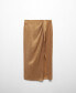 ფოტო #2 პროდუქტის Women's Slit Detail Lyocell Skirt