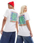 Vans spiral graphic print t-shirt in white