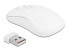 Delock 12703 - Full-size (100%) - RF Wireless - Membrane - QZERTY - White - Mouse included