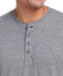 Фото #3 товара Men's Micro-stripe Long Sleeve Henley