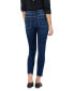 Women's Mid Rise Raw Hem Cropped Skinny Jeans