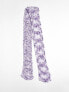 Фото #1 товара COLLUSION Unisex textured knitted skinny scarf in purple