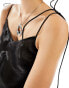 Weekday Yoko sheer maxi slip dress in black Черный, 42 - фото #3