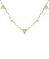 ფოტო #2 პროდუქტის 14k Gold-Plated & Cubic Zirconia Triangle Station Necklace, 16" + 2" extender