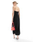 Фото #6 товара & Other Stories strapless maxi column dress in black