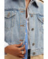 Фото #2 товара Women's Hybrid denim trench coat