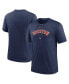 ფოტო #1 პროდუქტის Men's Heather Navy Houston Astros Authentic Collection Early Work Tri-Blend Performance T-shirt