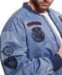 Фото #4 товара Men's Ace Embroidered Patch Full-Zip Bomber Jacket