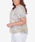 Plus Size Charleston Paisley Top with Side Ruching