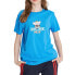 Фото #3 товара MLB 胸前小猪印花直筒T恤 韩版 男女同款 蓝色 / Футболка MLB T 31TSTG931-07U