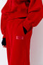 Plush jogging trousers with slogan