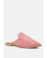 Фото #5 товара JODIE Dusty Pink Studded Leather Mules