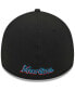 ფოტო #5 პროდუქტის Men's Black Miami Marlins Logo 39THIRTY Flex Hat