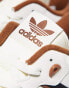 Фото #6 товара adidas Originals Rivalry Low trainers in white and brown