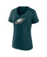 Фото #1 товара Women's Branded Midnight Green Philadelphia Eagles Mother's Day V-Neck T-Shirt