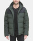Фото #4 товара Men's Mixed-Media Puffer Coat, Created for Macy's