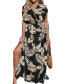 ფოტო #1 პროდუქტის Women's Tropical Plunging-V Maxi Cover Up Dress