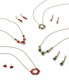 Gold-Tone Jet Crystal Cluster Pendant Necklace & Drop Earrings Set