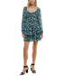 ფოტო #4 პროდუქტის Juniors' Printed Shadow-Stripe Fit & Flare Tiered Dress