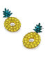 Faux Stone Pineapple Drop Earrings