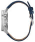 ფოტო #2 პროდუქტის Millennium Falcon Blue Leather Strap Watch 44mm