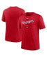 ფოტო #2 პროდუქტის Men's Heather Red Washington Nationals Authentic Collection Early Work Tri-Blend Performance T-shirt