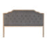 Headboard DKD Home Decor Dark grey Rubber wood 160 x 10 x 120 cm