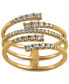 Фото #3 товара Diamond Multirow Wrap Ring (1/2 ct. t.w.) in 14k Gold