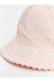 Фото #8 товара LCW baby Düz Pamuklu Kız Bebek Bucket Şapka