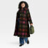 Фото #2 товара Women's Long Sleeve Wool Pea Coat - Ava & Viv Plaid 3X