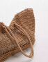 Фото #3 товара Topshop Timi woven straw tote bag in natural