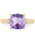 ფოტო #3 პროდუქტის Amethyst (2-3/4 ct. t.w.) & Diamond (1/20 ct. t.w.) Ring in 14k Gold (Also in Swiss Blue Topaz, Citrine, & Garnet)