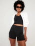 High-Waisted PowerSoft Biker Shorts -- 4-inch inseam