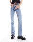 Фото #6 товара Stradivarius Tall straight leg jean in medium wash blue