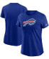 ფოტო #1 პროდუქტის Women's Royal Buffalo Bills Logo Essential T-shirt