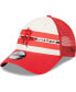Фото #1 товара Men's Houston Rockets Red Stripes 9FORTY Trucker Snapback Hat